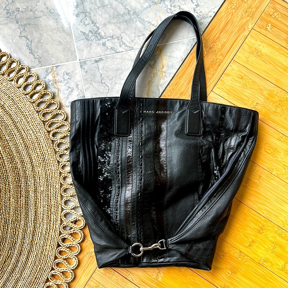 Marc Jacobs tag tote leather bag